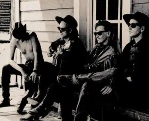 Dave Gahan, Martin L. Gore, Andrew Fletcher et Alan Wilder à Fort Bravo