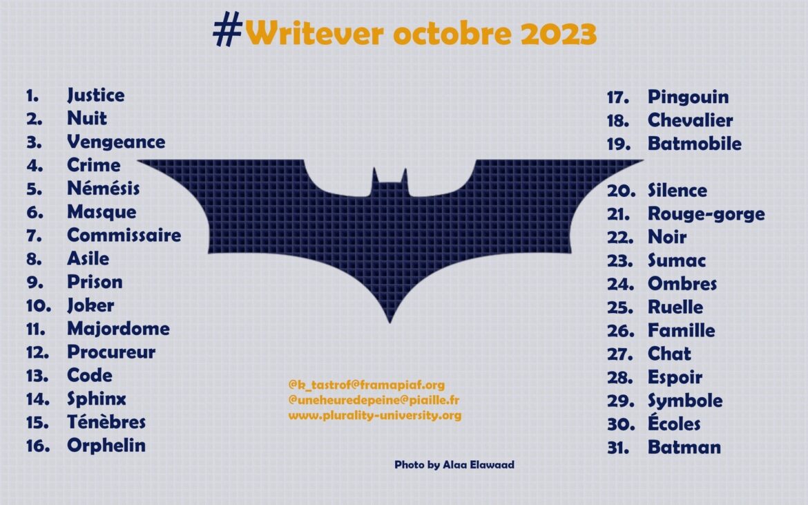 Défi d’écriture Writever d’octobre 2023 : les consignes