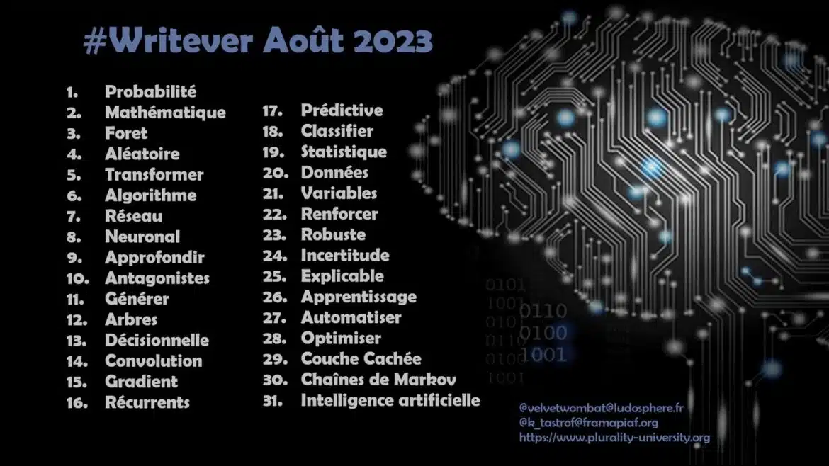 Défi d’écriture Writever de août 2023 : les consignes