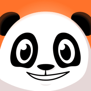 Le logo WeWard avec sa mascotte, le panda Wardy